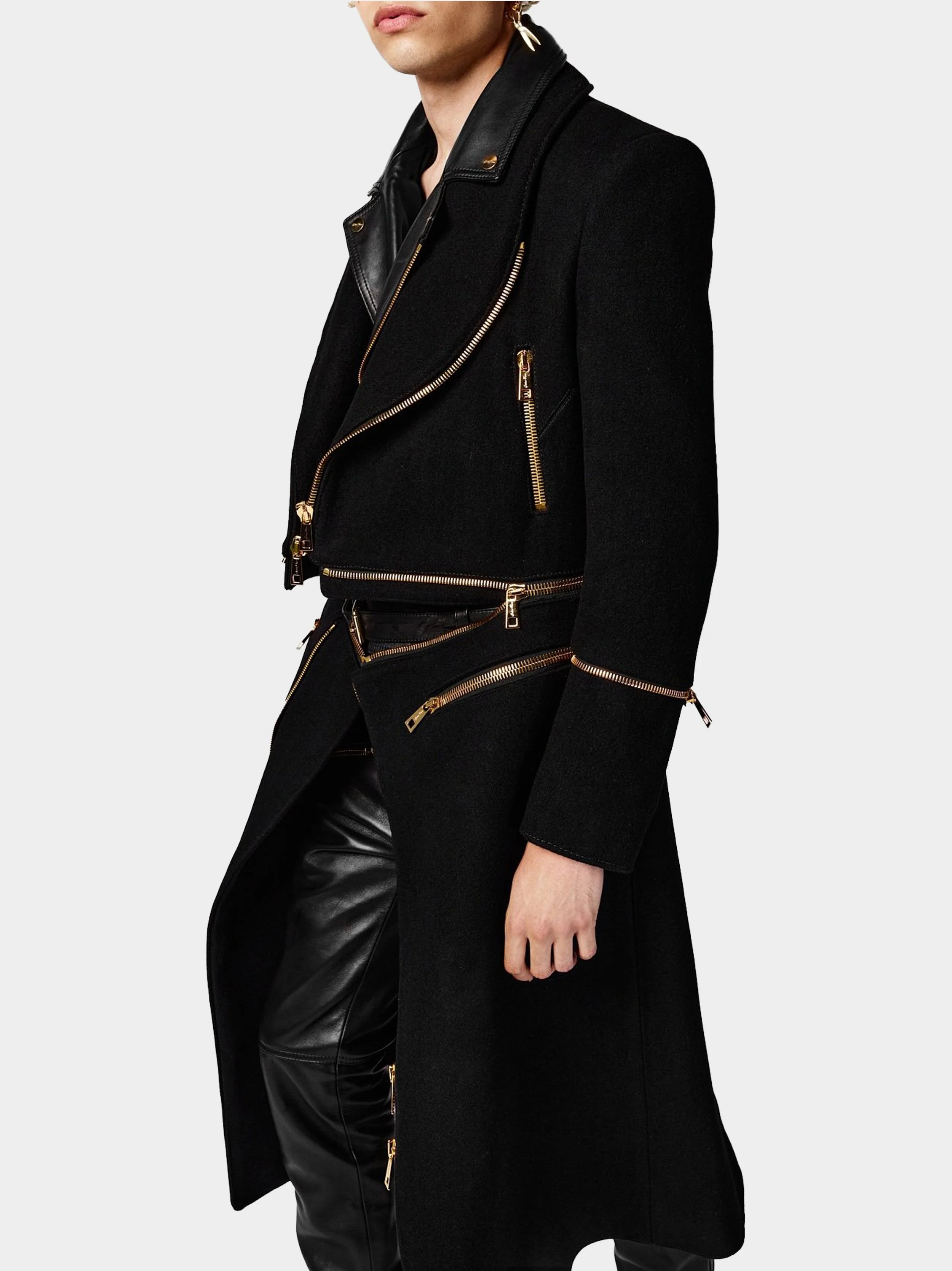 Black Rebel Wool Biker Coat 4.jpg