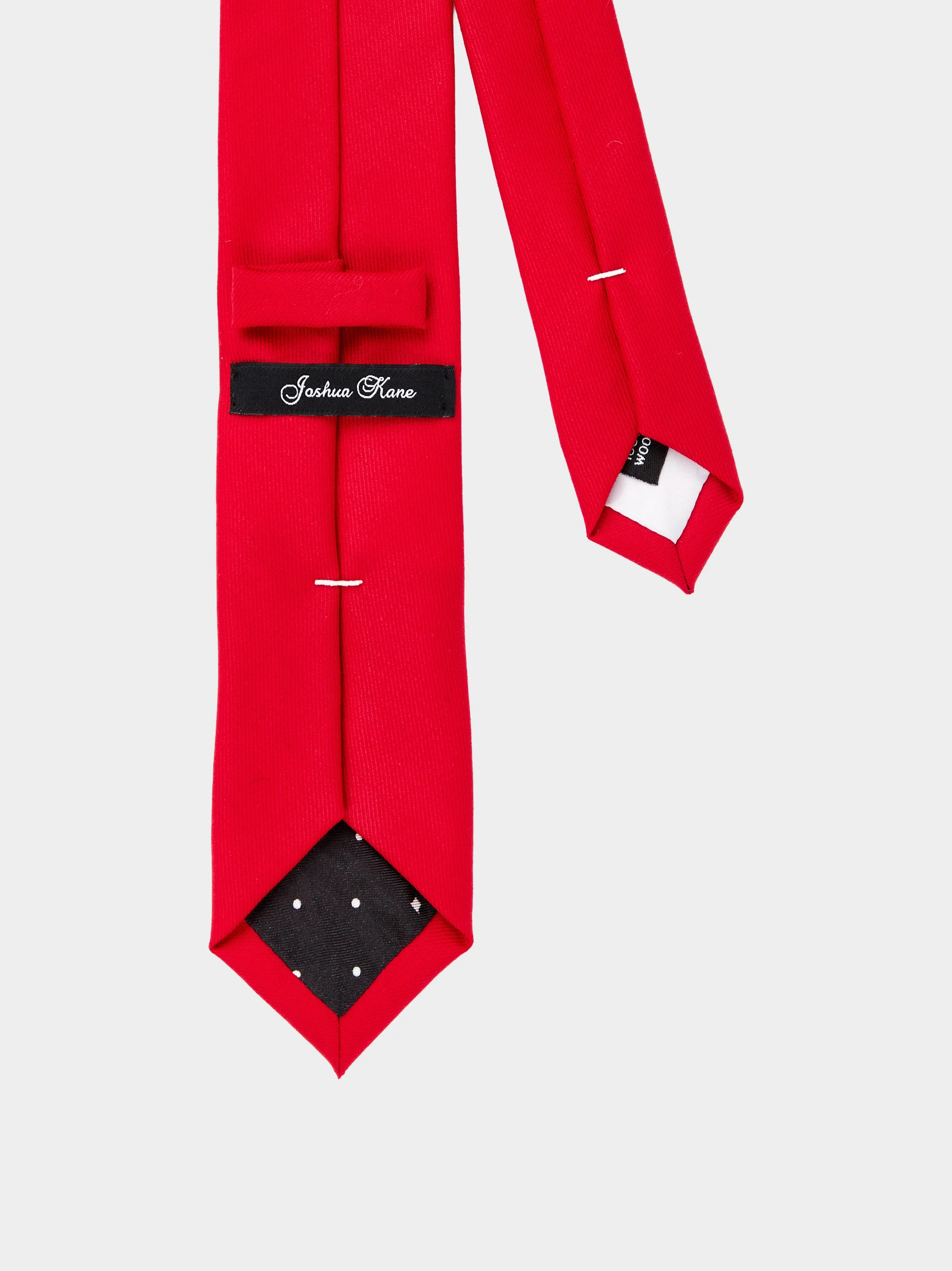 'Red Twill' Slim Necktie back.jpg