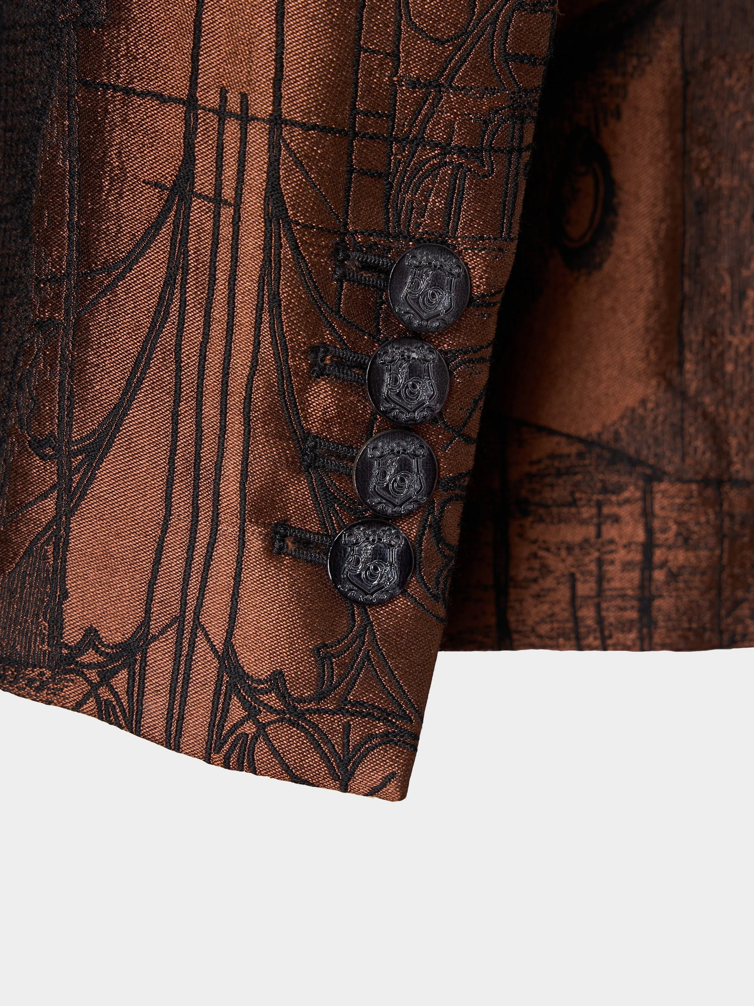 Coffee 3-Tailors Jacquard Suit sleeve detail.jpg