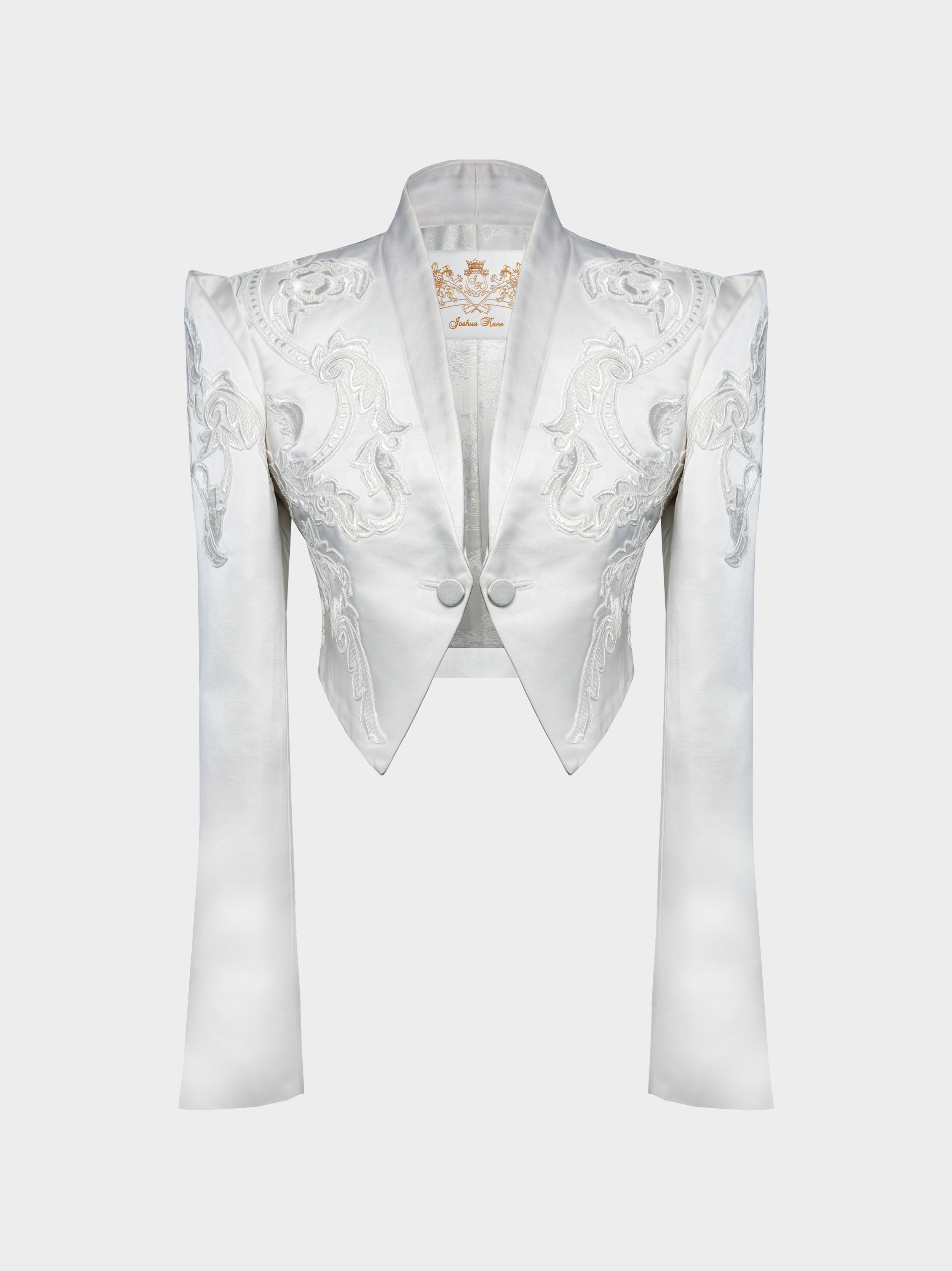 White Silk Embroidery Jacket