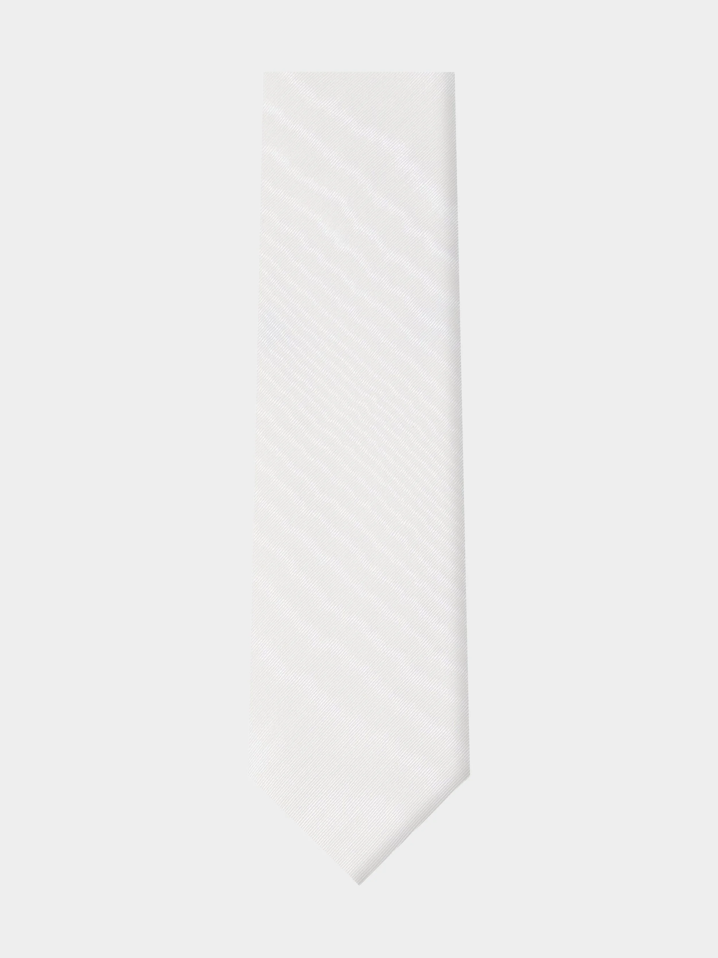 'Ivory Moirè' Slim Necktie