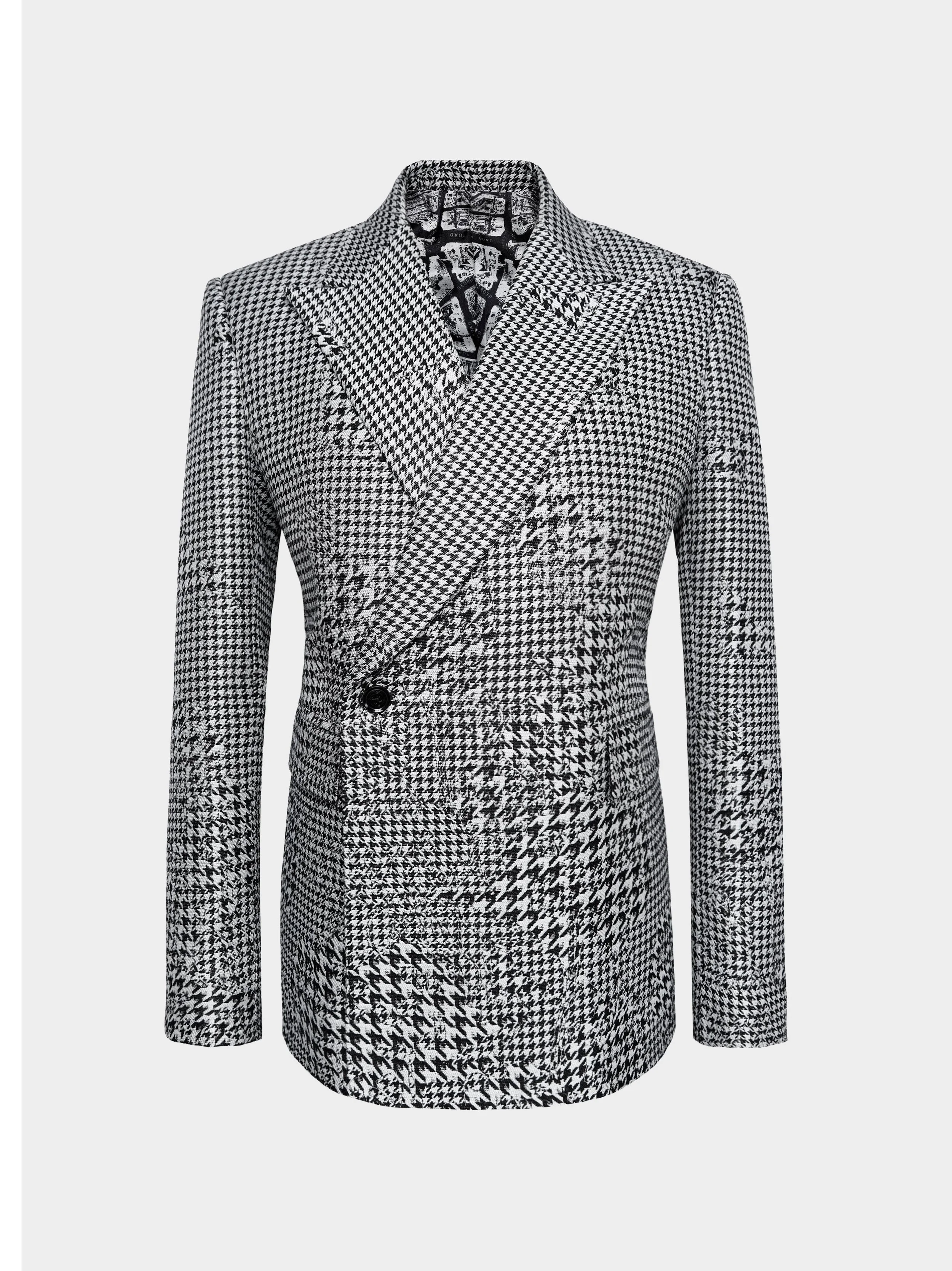 Abstract Houndstooth Jacket
