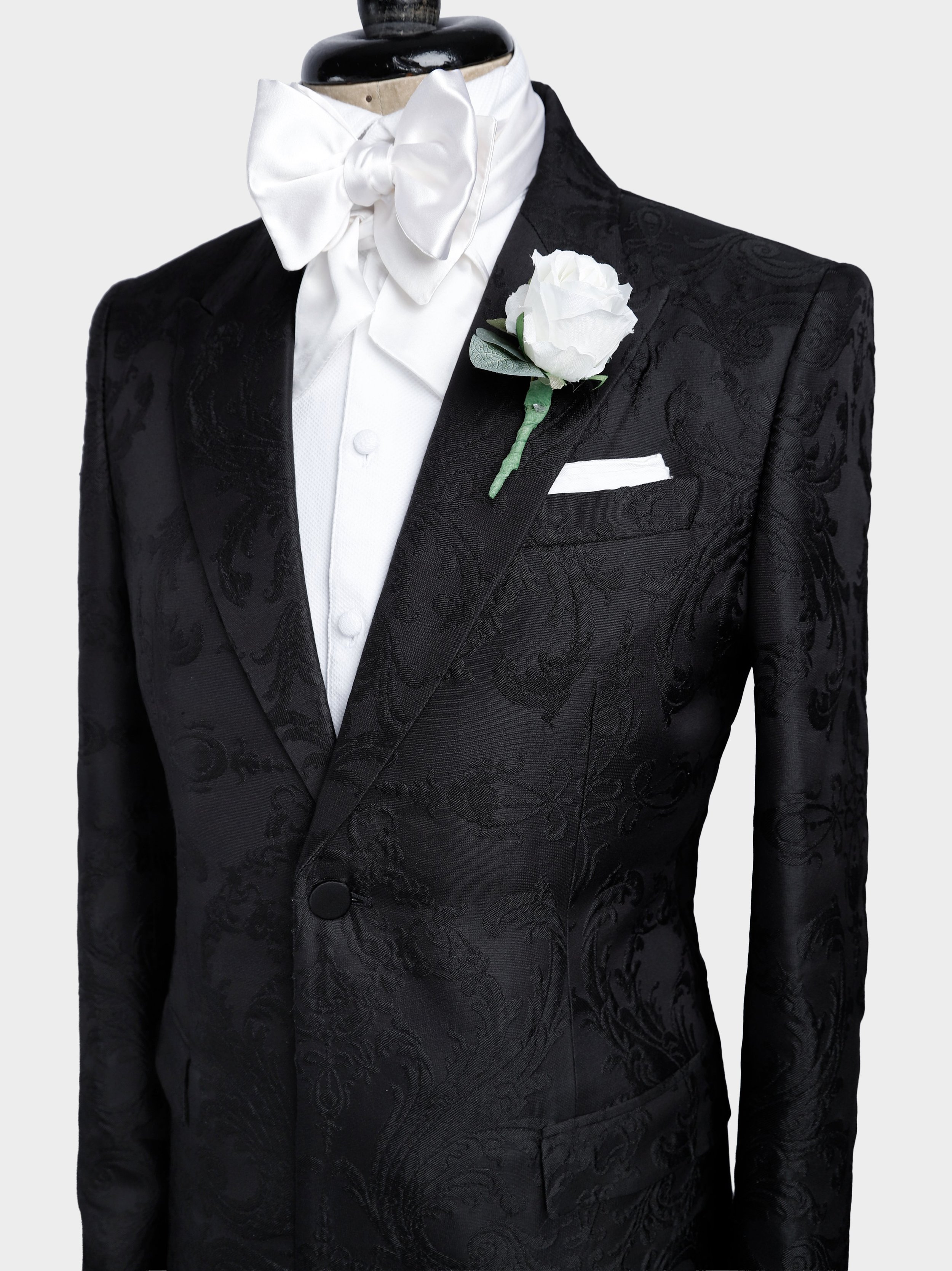 Black Embossed Scrolls Jacquard Suitmannequin2.jpg