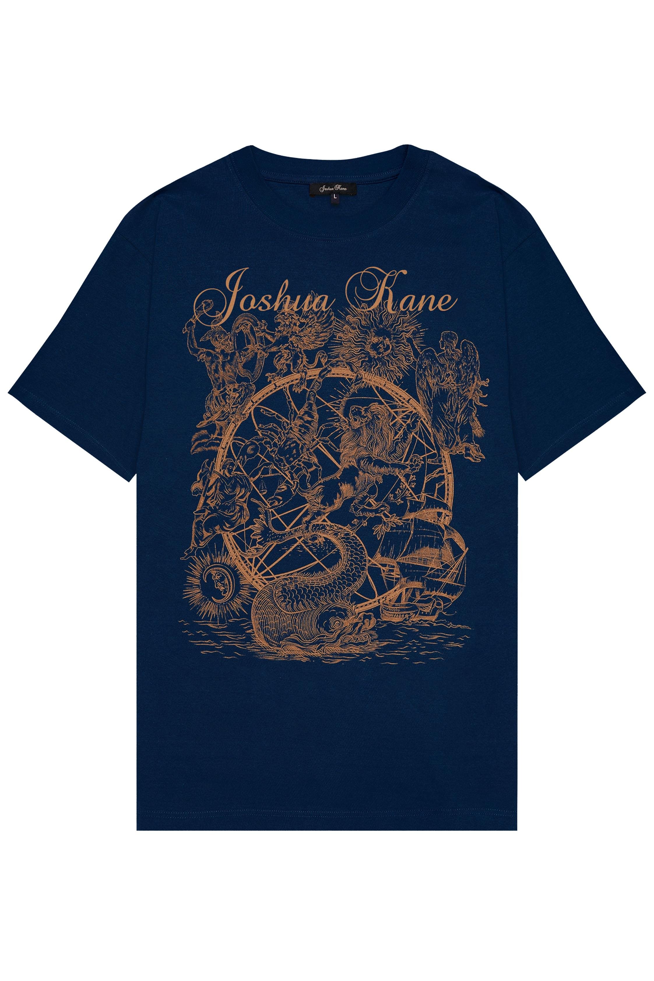 'The Orion' Navy And Bronze T-Shirt