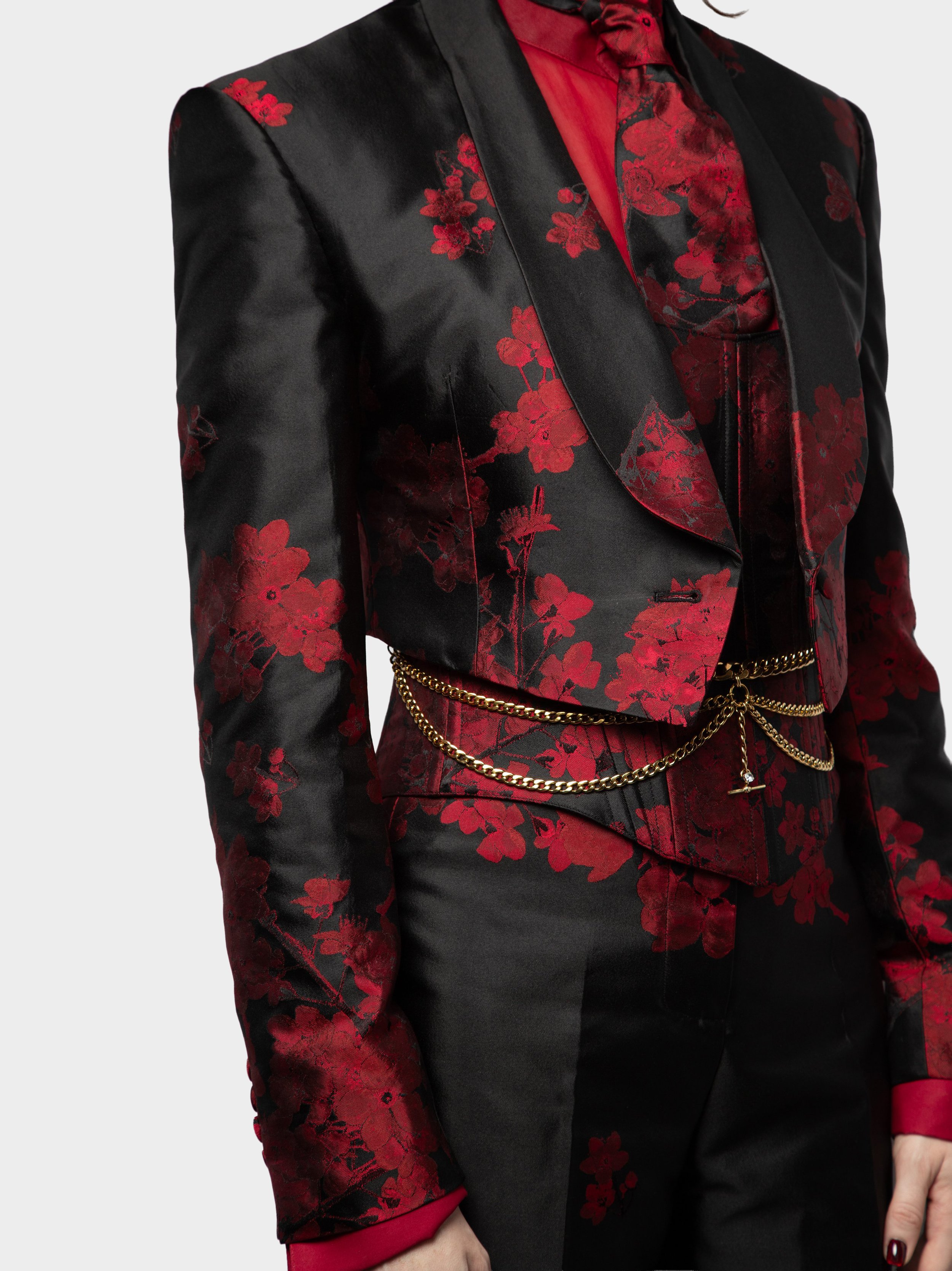 Red Falling Blossom Silk Jacket.jpg
