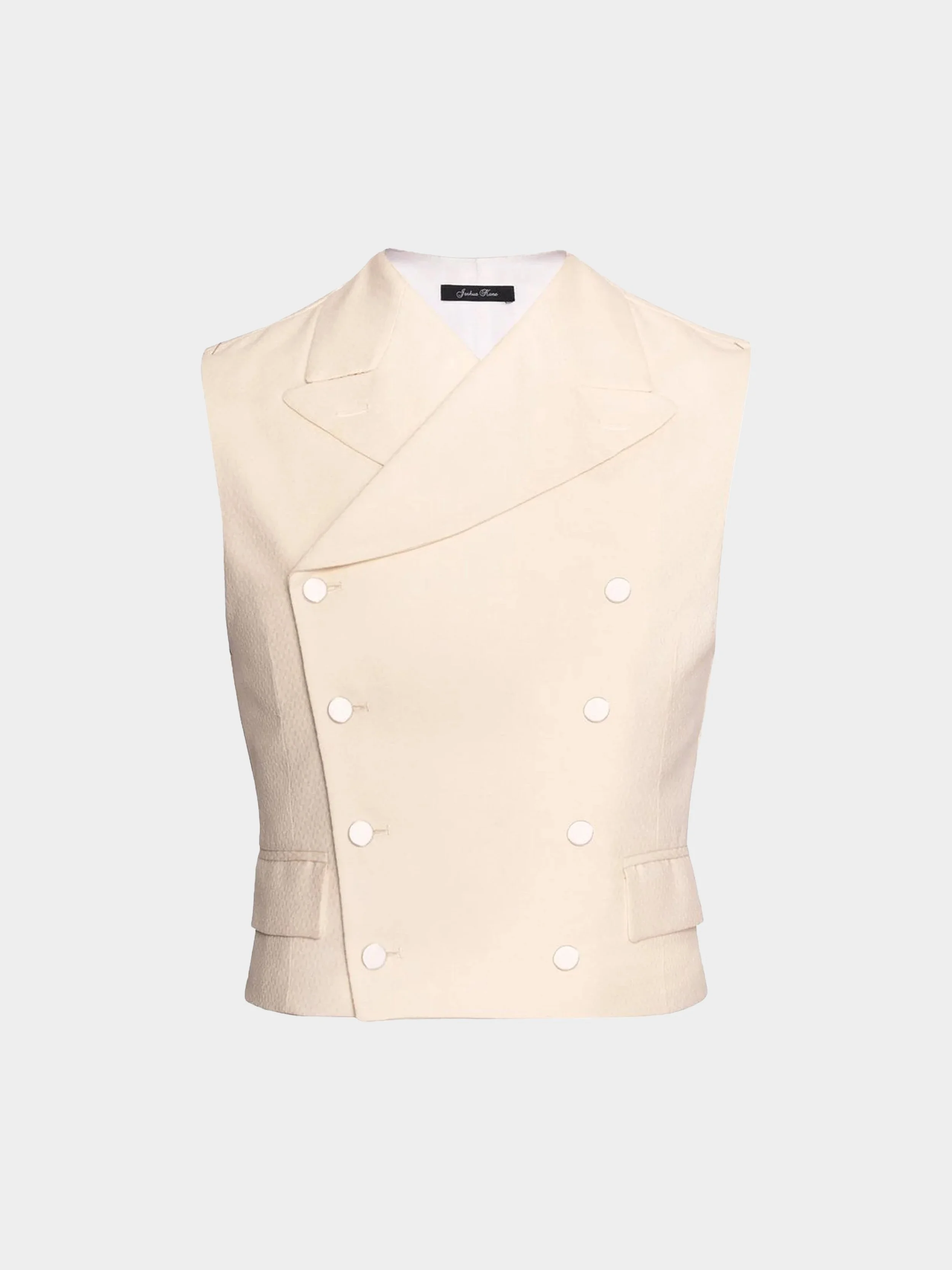 Ivory Diamond Wool Waistcoat