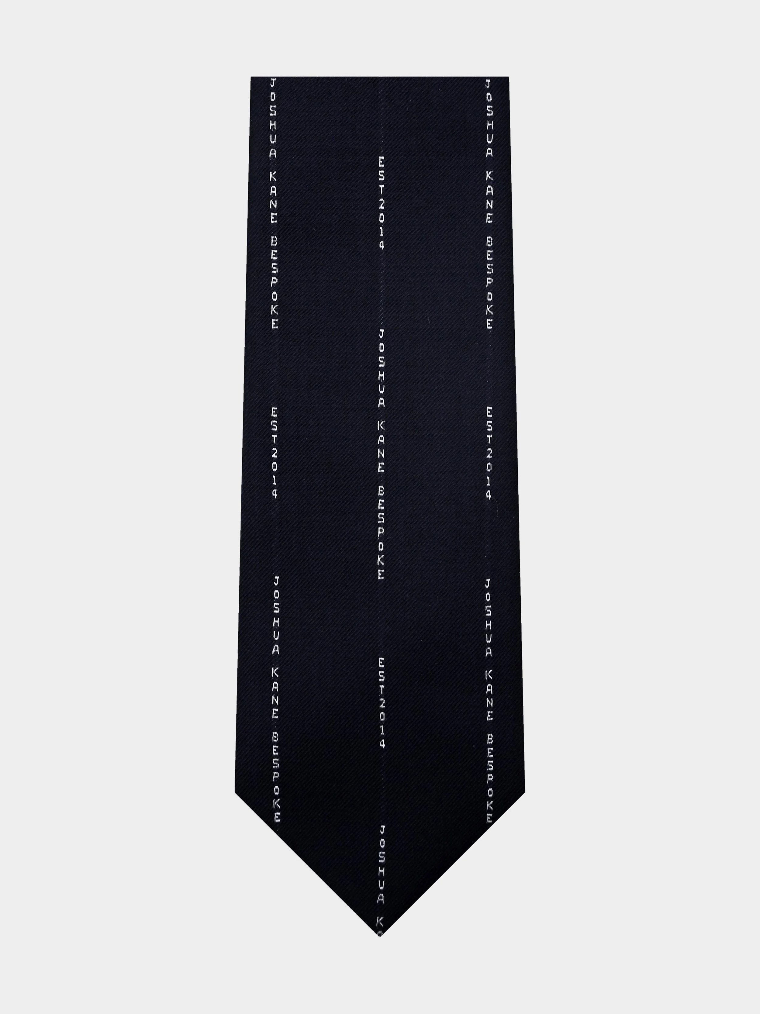 Name Stripe Wide Necktie