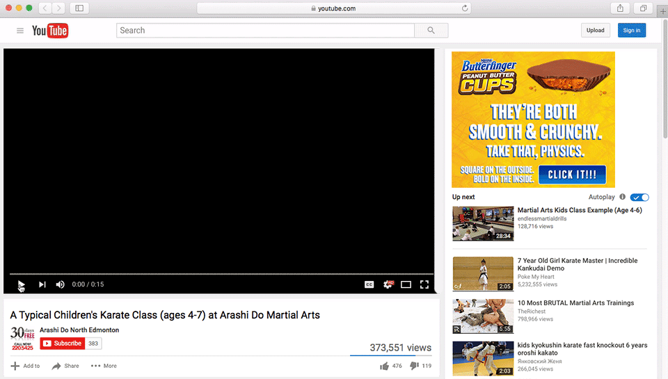 To reinforce the new "Square on the outside, bold on the inside" brand positioning, we resized YouTube's video player into a square with a simple editing hack.