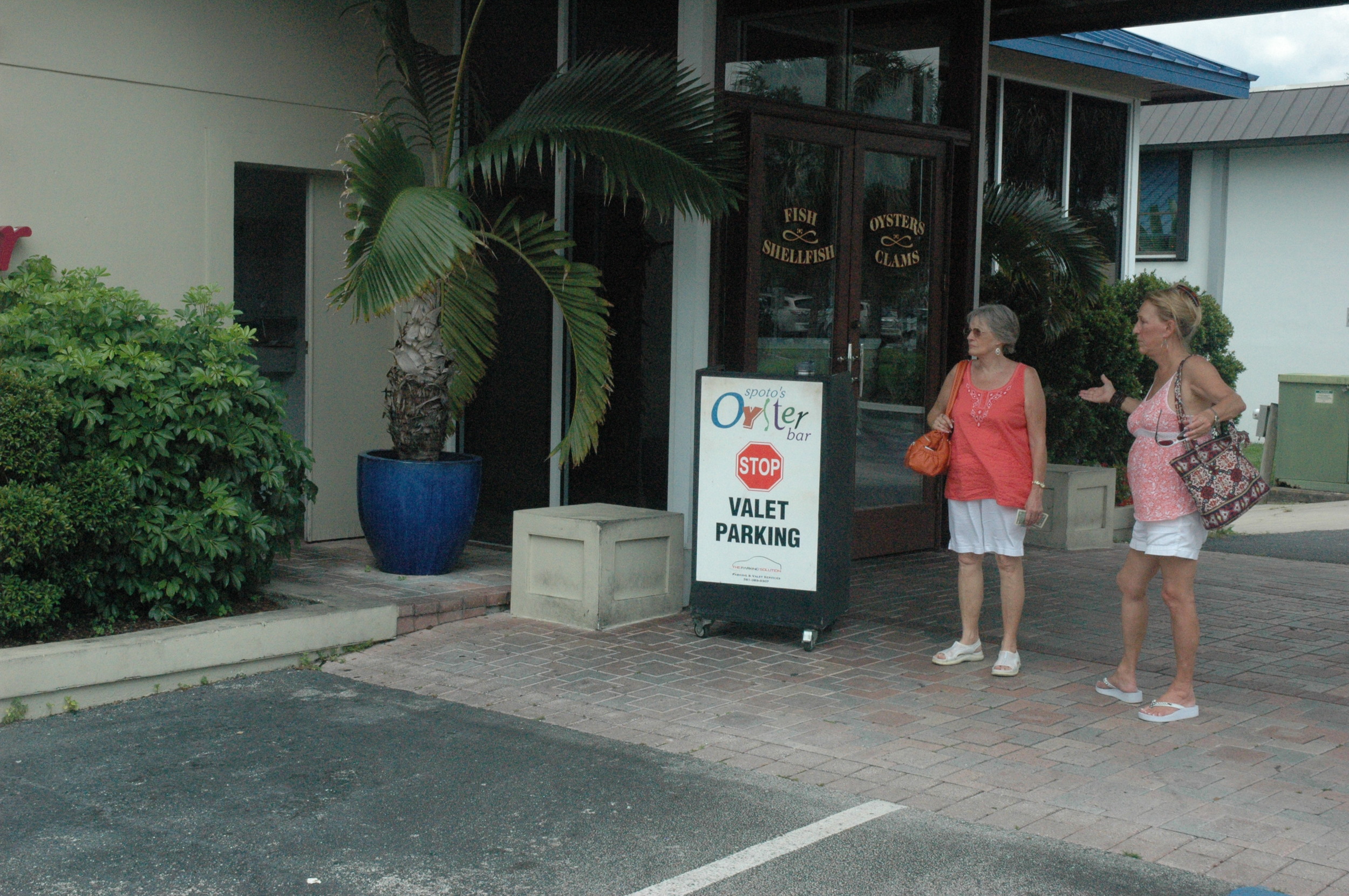 These customers are wondering where the valet is.