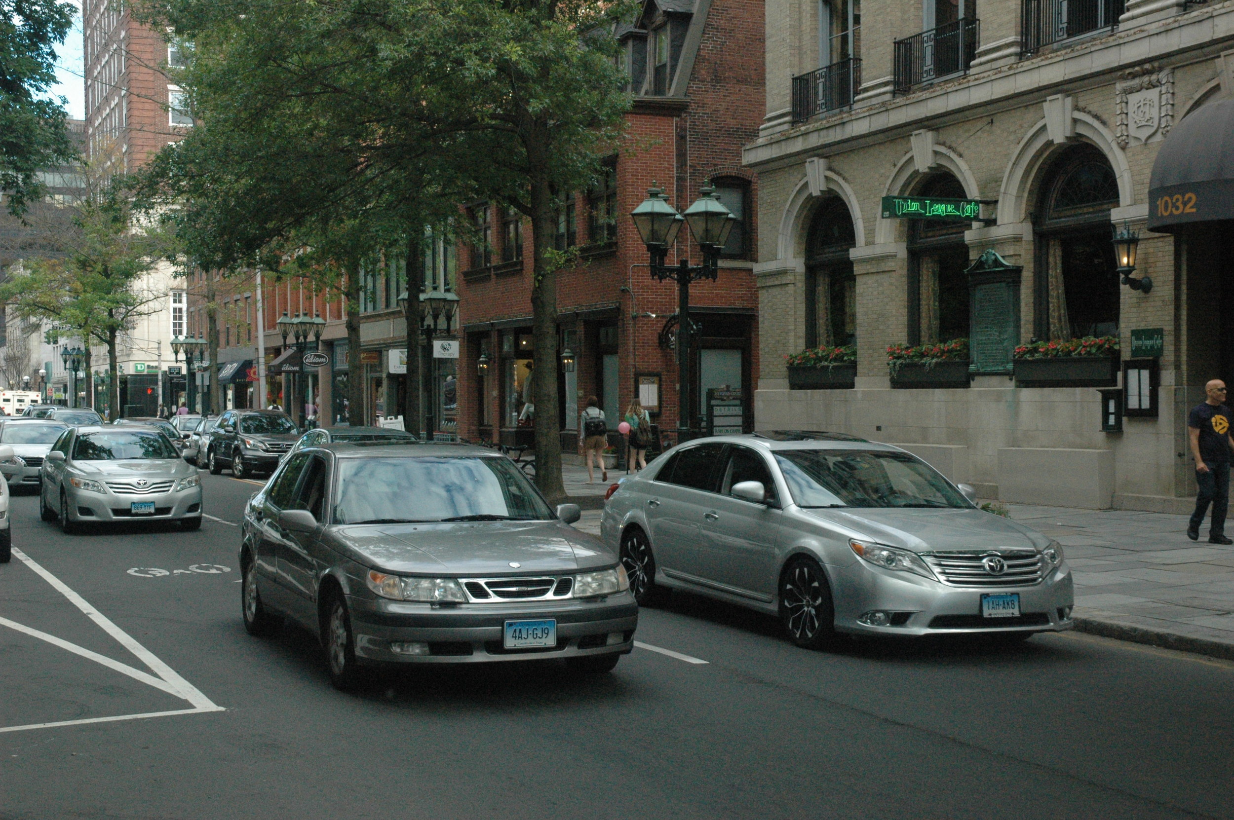 A street scene in New Haven, Connecticut. Nice little city...