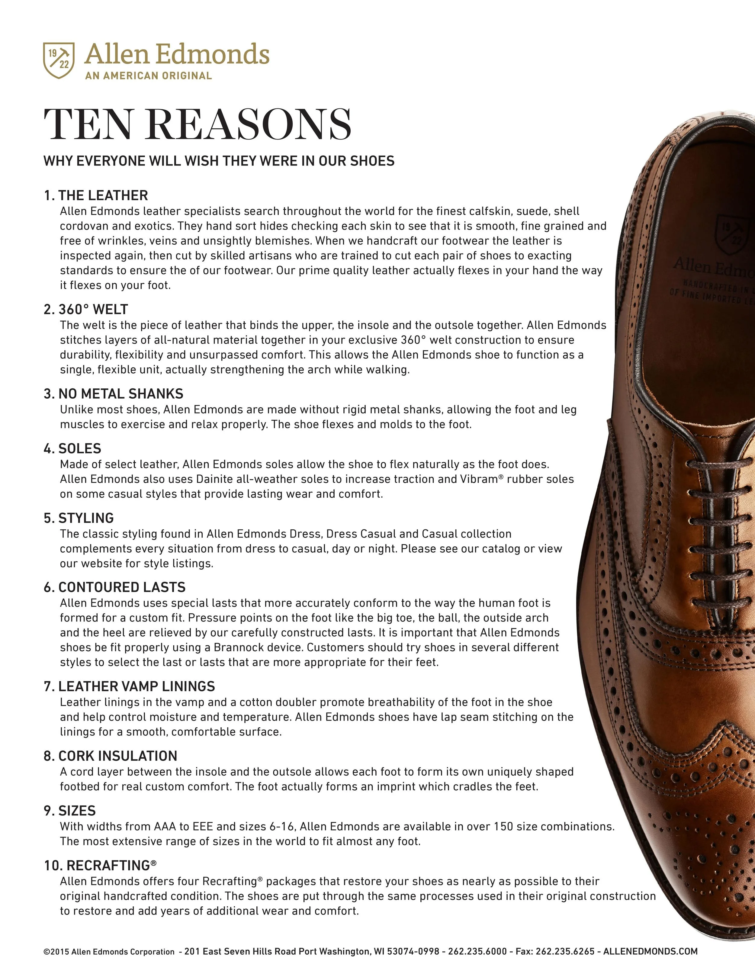 allen edmonds shoe width