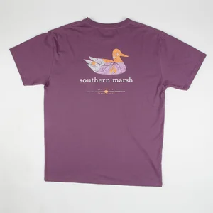Southern Marsh Authentic Heritage Tennessee T-Shirt – Indigo, Small, 100% Lightweight Cotton