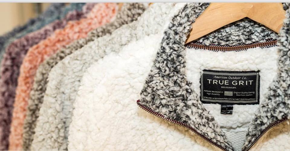 True Grit Frosty Tipped Pile Pullovers