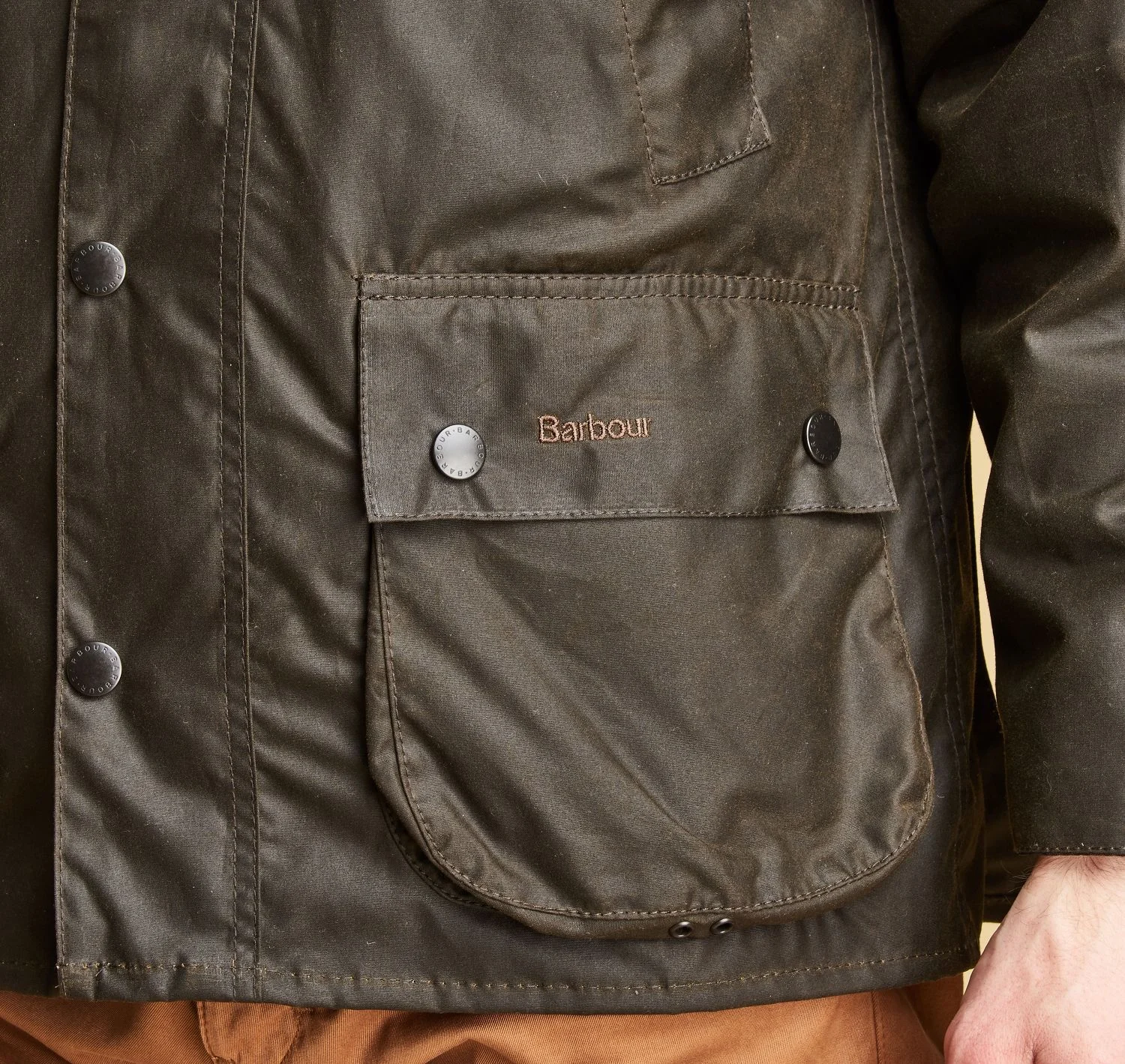 Barbour Classic Bedale Wax Jacket- Olive — Carriages Fine Clothier 