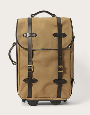 Filson Rugged Twill Rolling Carry On Bag- Tan — Carriages Fine Clothier, Baton Rouge, LA
