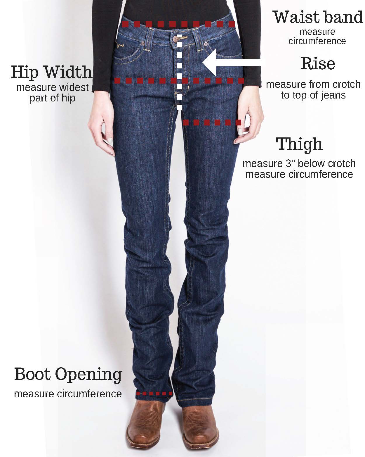 Royalty Jeans Size Chart