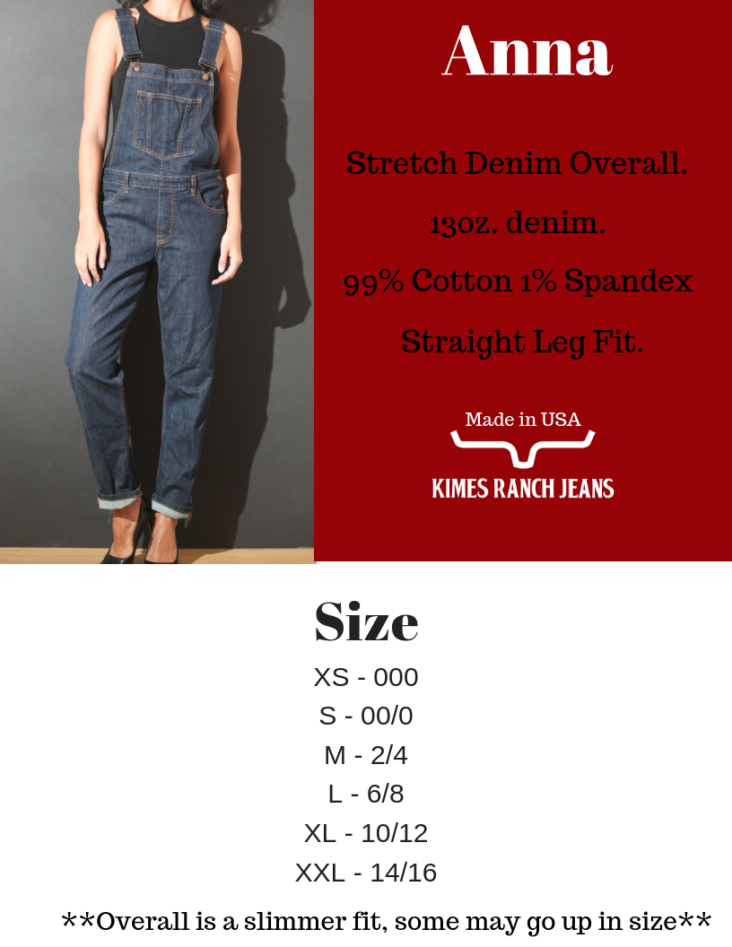 James Jeans Size Chart