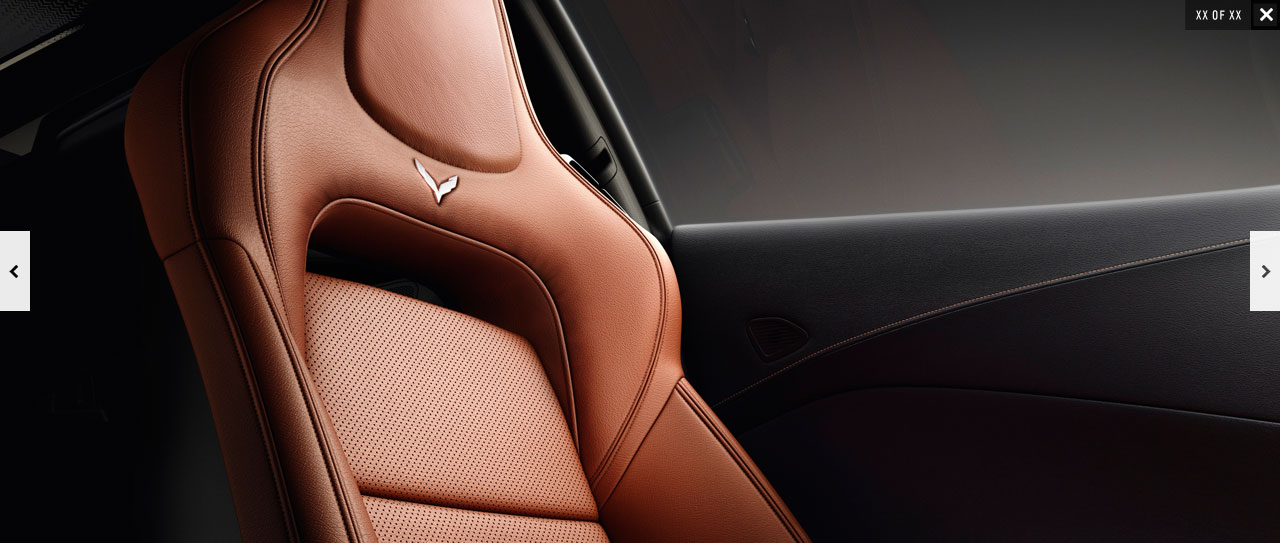 Detail of the leather seat.