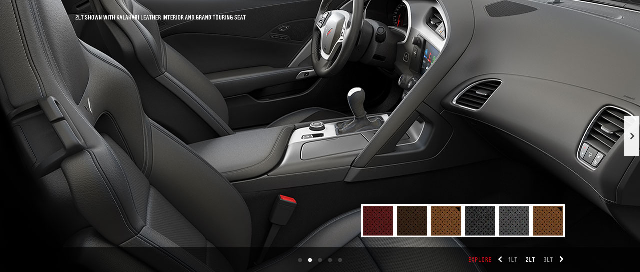 Mockup of the interior with color options to customize.