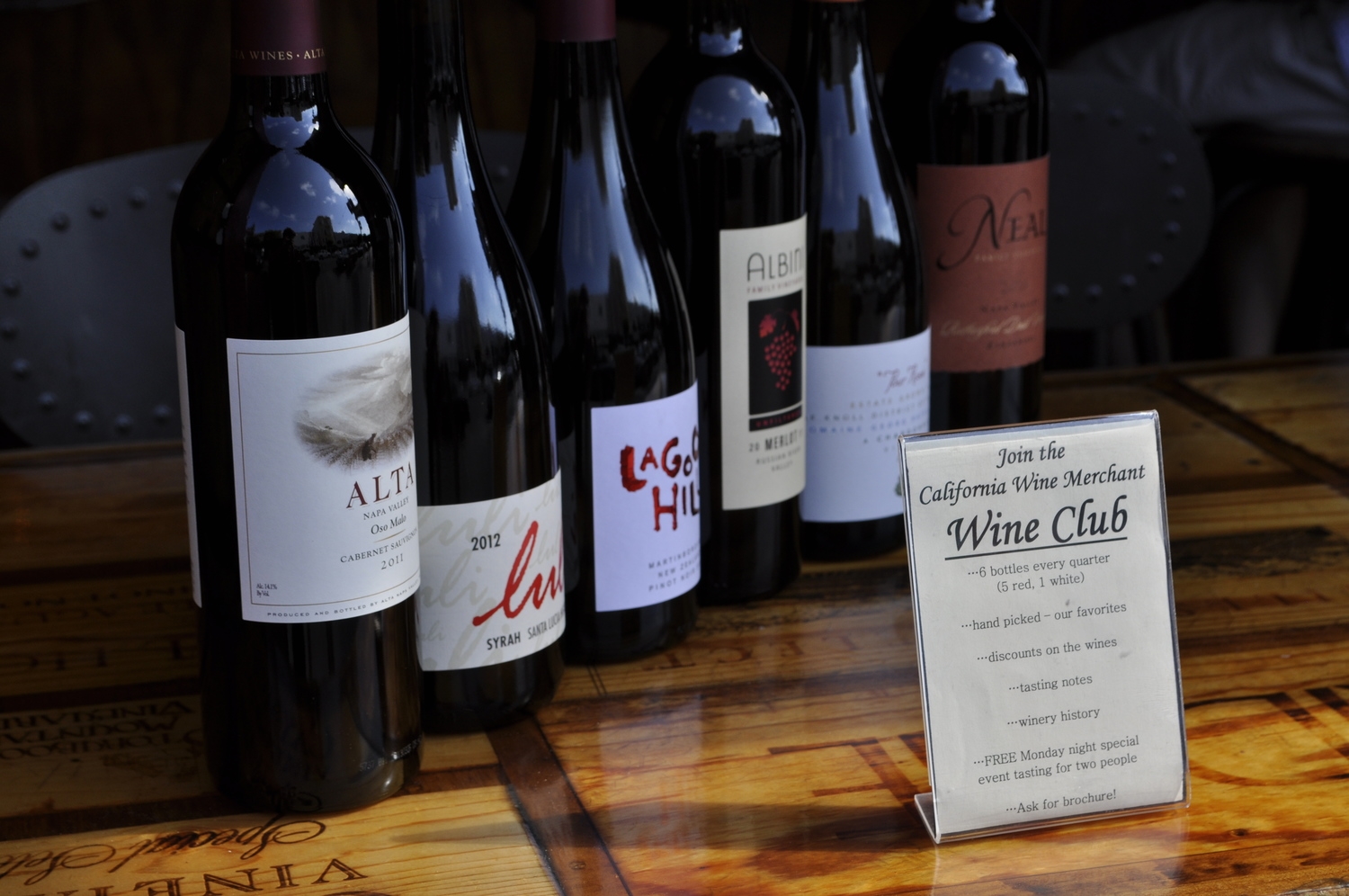 The California Wine Club, Napa Valley Wineries