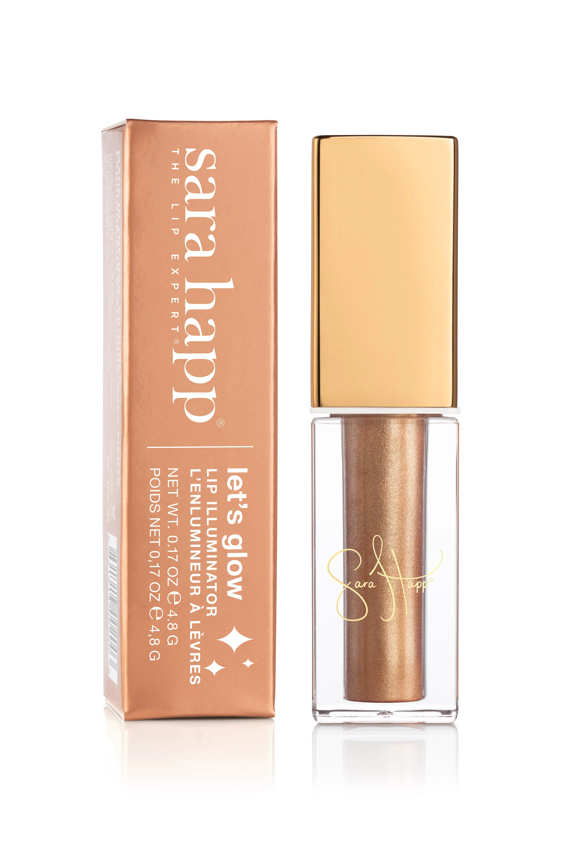 Sara Happ Let's Glow Lip Illuminator in Golden Box and Vial.jpg