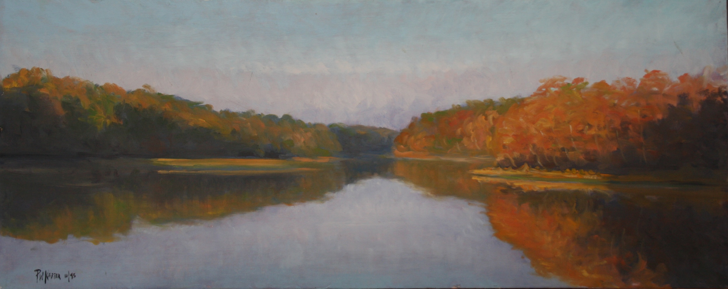 Backwaters of Casco Bay &nbsp; &nbsp;11" x 28" 