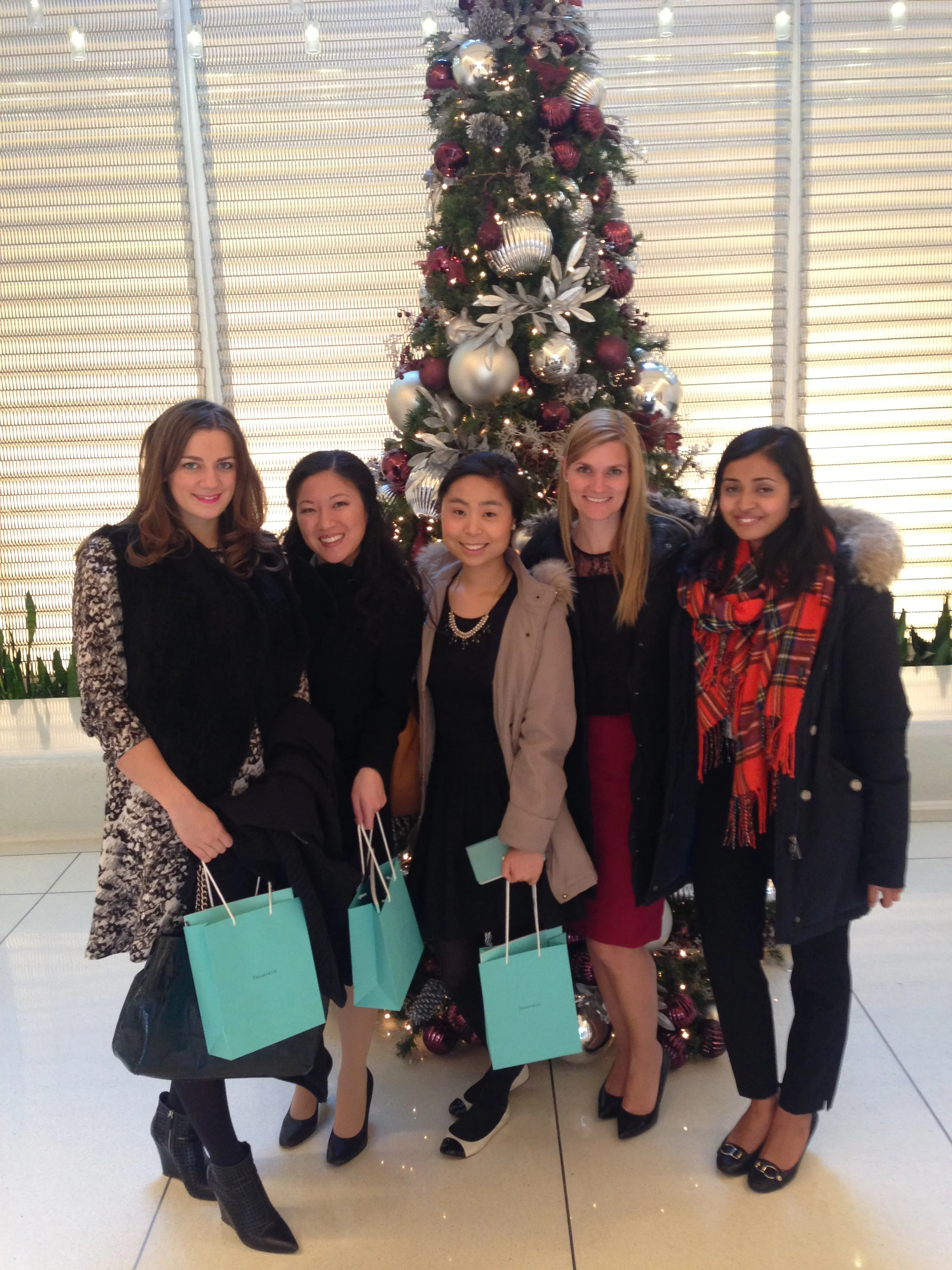 @ Tiffany & Co. (from L to R) Sarah Jahnke, Andi Hadisupjipto, Sana Suh, Julie Hasiba, Faria Jabbar.