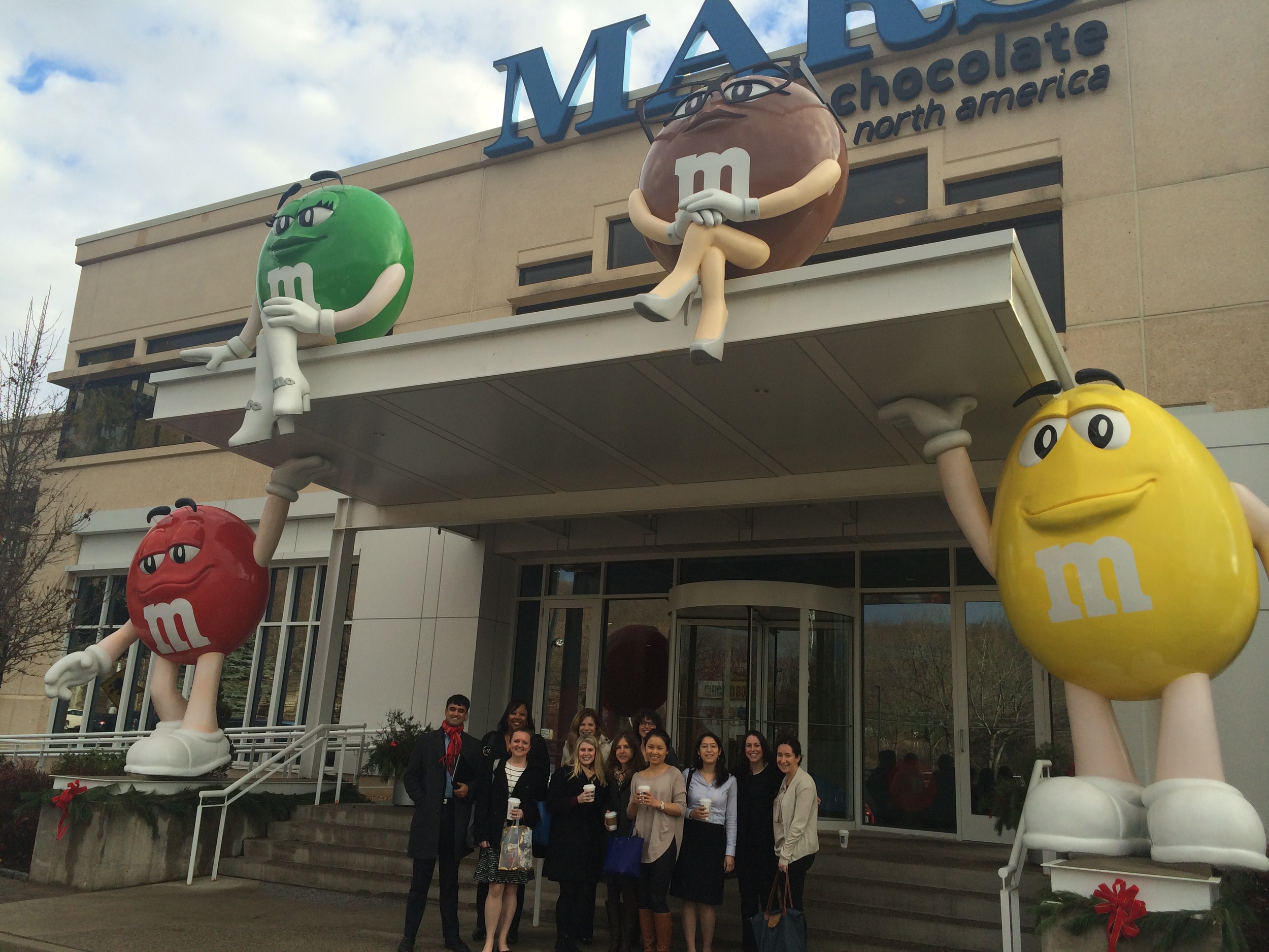@ Mars (from L to R) Jay Raghavan, Janice Farrar (career services), Heather Rubacky, Jenna Hess (career services), Stephanie Nowell, Jenny Farrall, Fern O’Neill (career services), Mary Yang, Nicole Bell, Jana Zagorski, and Jackie Perchuk.