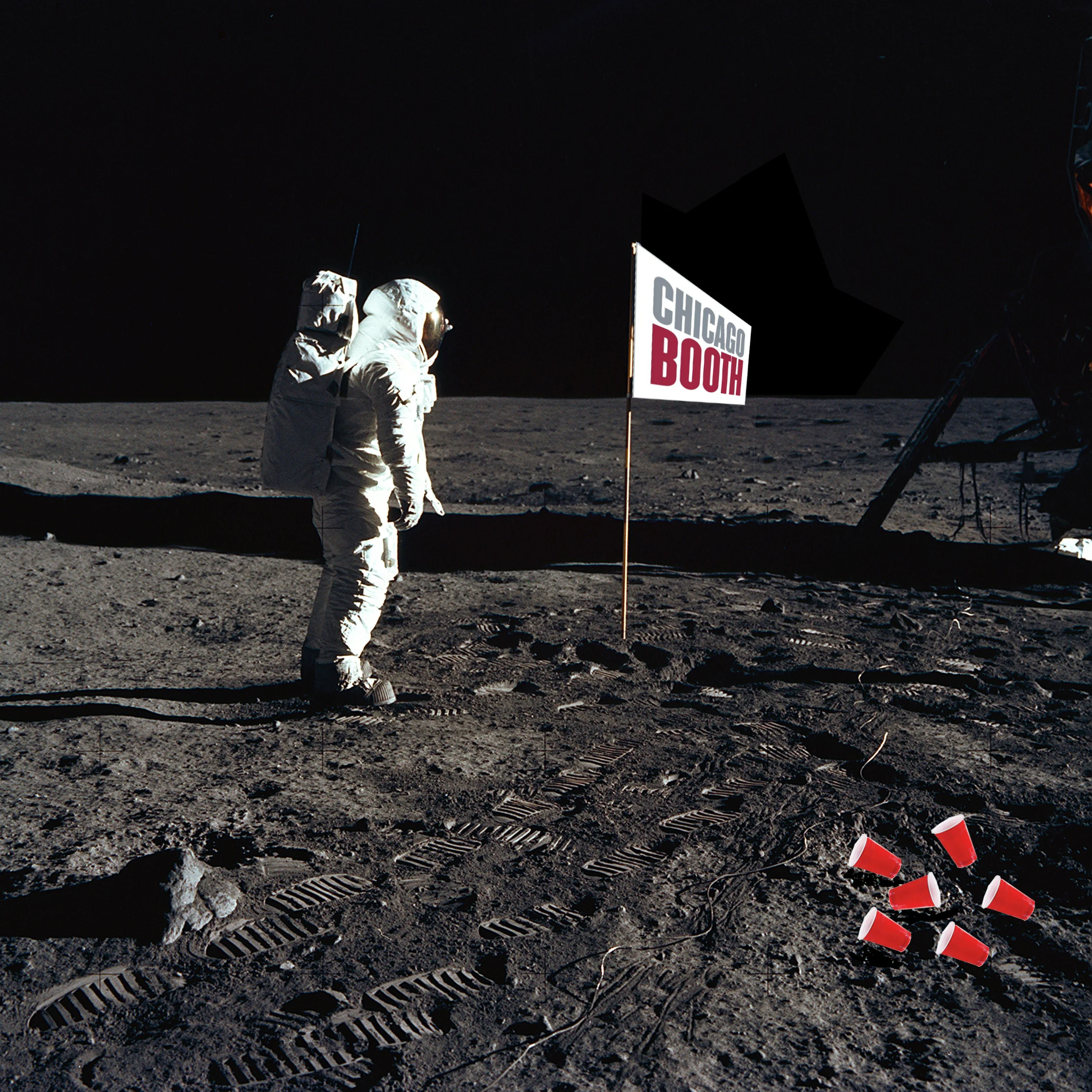 Just one of the many "flags" planted by Boothies. 