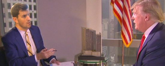 Our correspondent interviews Trump in a toupe-raising interview