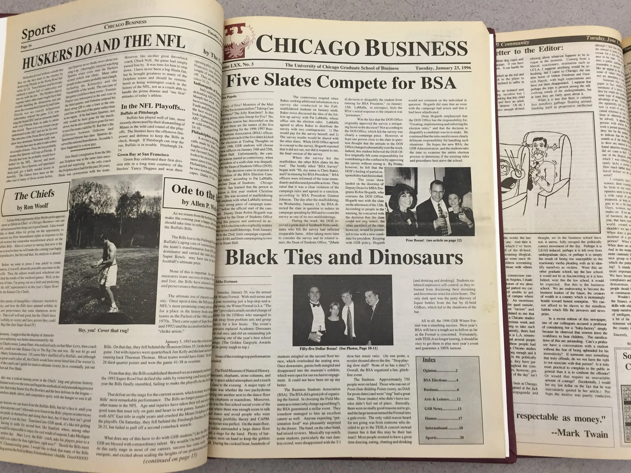 The Chicago Business archives date back to 1961.