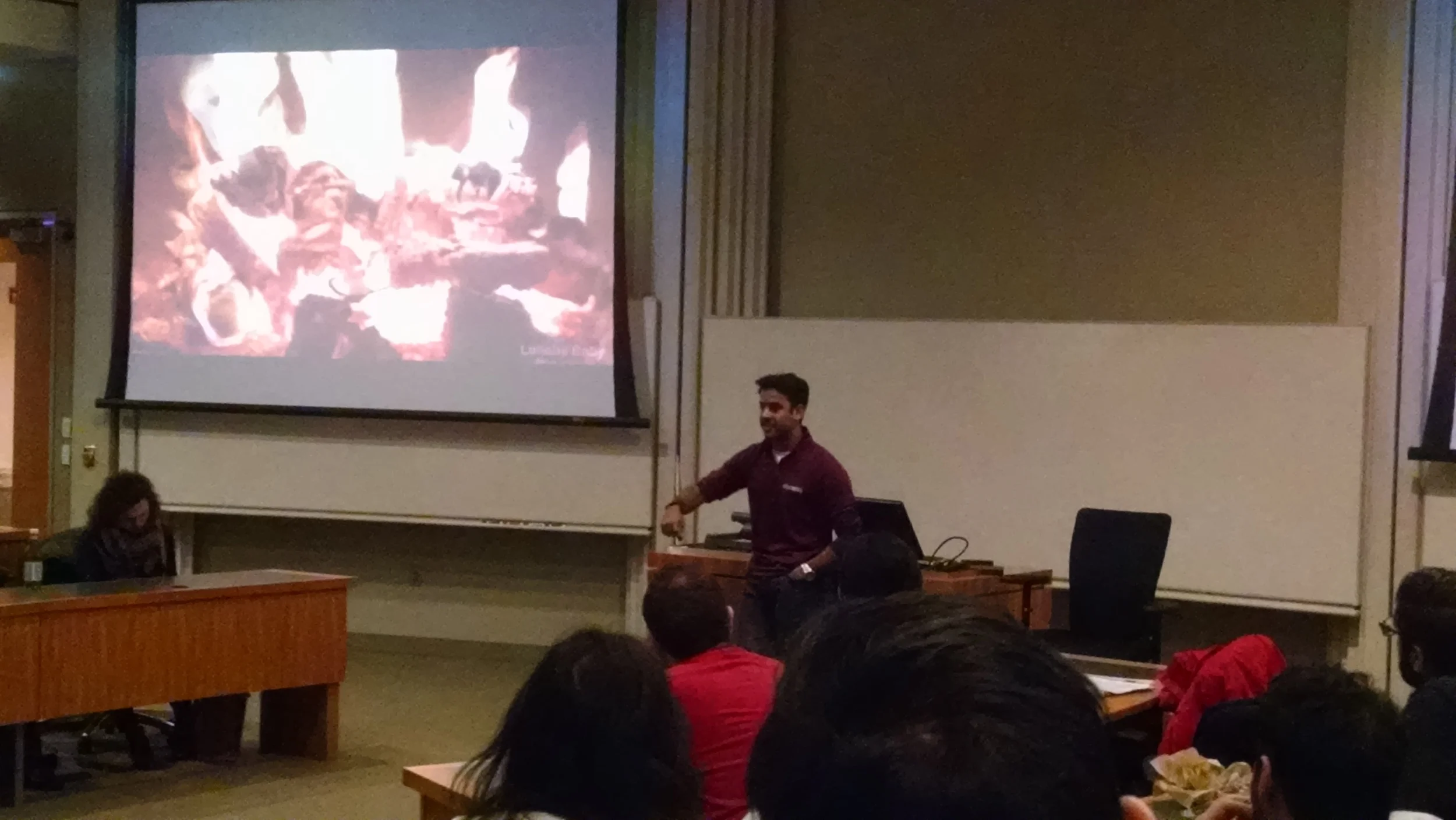 Sid Nair '16, one of the conveners of BoothStories