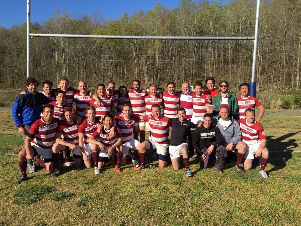 Booth Rugby Team at the MBA World Cup hosted at Duke in Danville, Virginia 