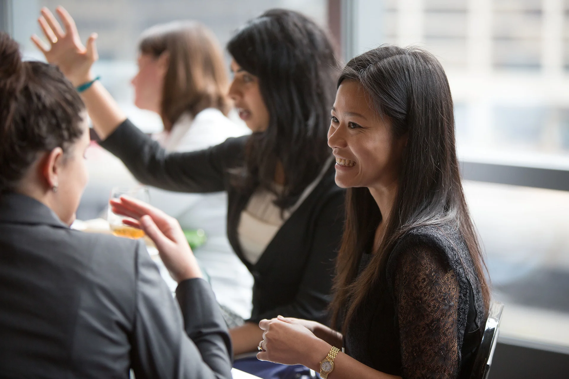 Many women took full advantage of the amazing networking opportunity the conference presented. 