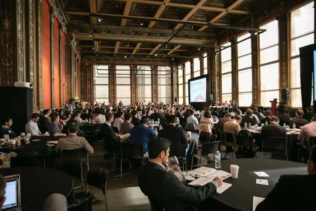 Hundreds of Booth and Kellogg alums and current students gathered at the Chicago Cultural Center to engage during Entrepreneurship Through Acquisition Conference.