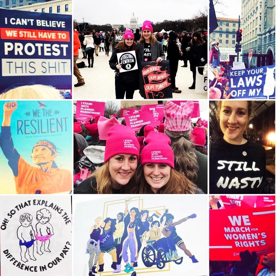 Booth 2yrs Andrea McPike and Alice Thompson went to DC to show their support for the Women’s March on Washington and came back with valuable life lessons.