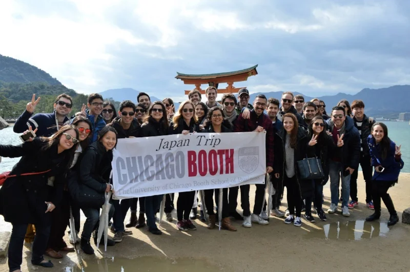Group at the magnificent Miyajima Floating Torii. 