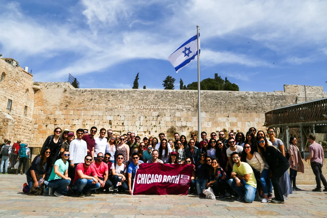 Boothies in front of the Western Wall in the Old City of Jerusalem