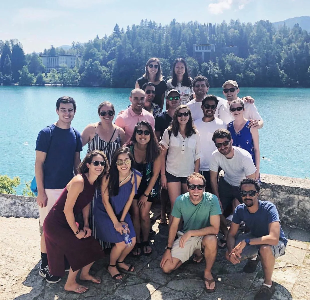 The picturesque Lake Bled, in one of the last stops in Ljubljana