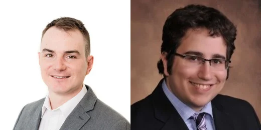 Authors Robert Lamell (left) and Zach Jarou, MD (right)