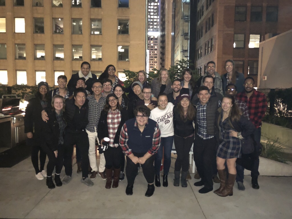 GBC Reps across 2019 and 2020 Flannel Party their way into another year of vision and impact