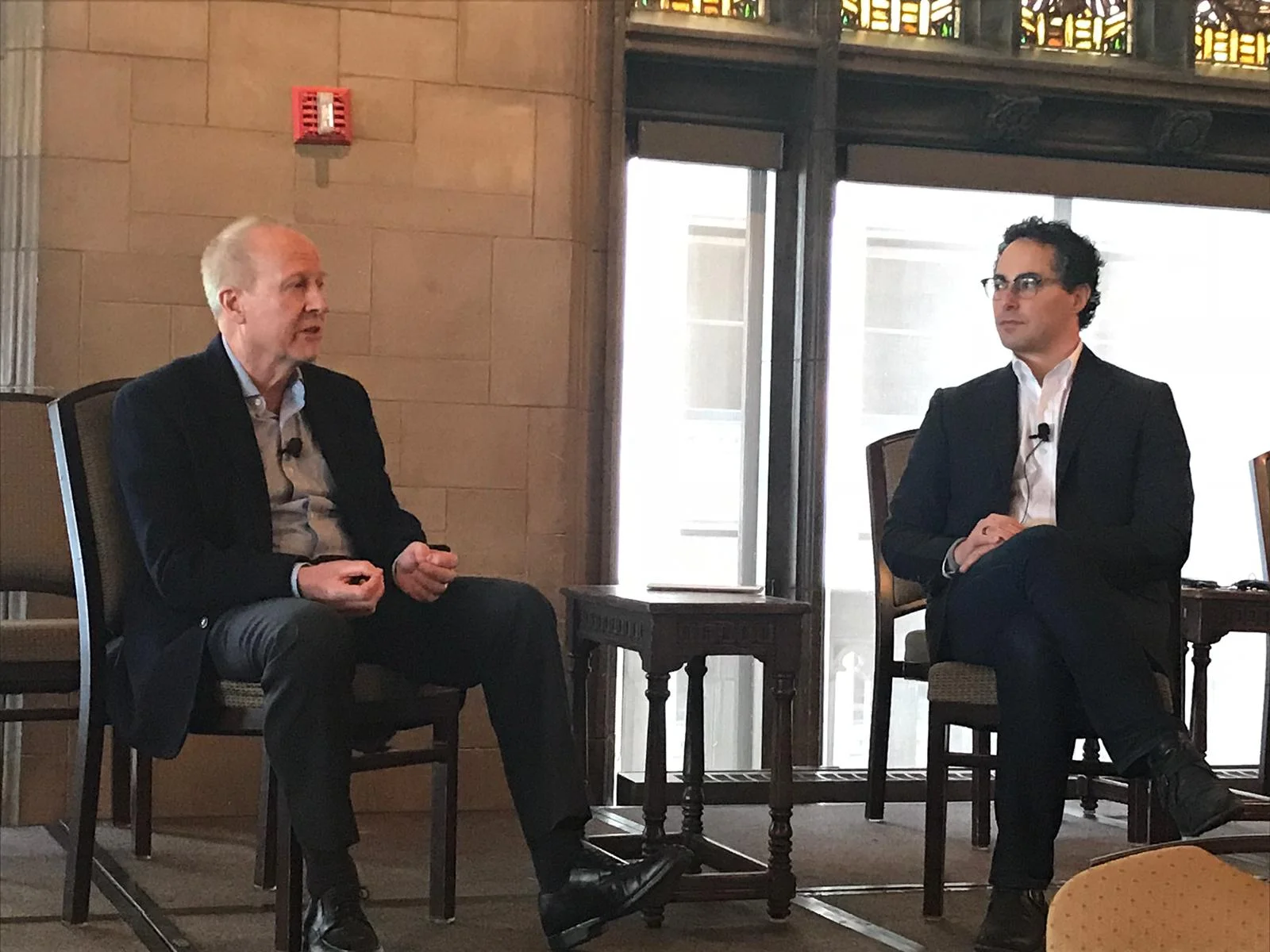 Lunch keynote speaker Rob Scott, Abbvie CMO with moderator Steven Collen, CEO of MATTER