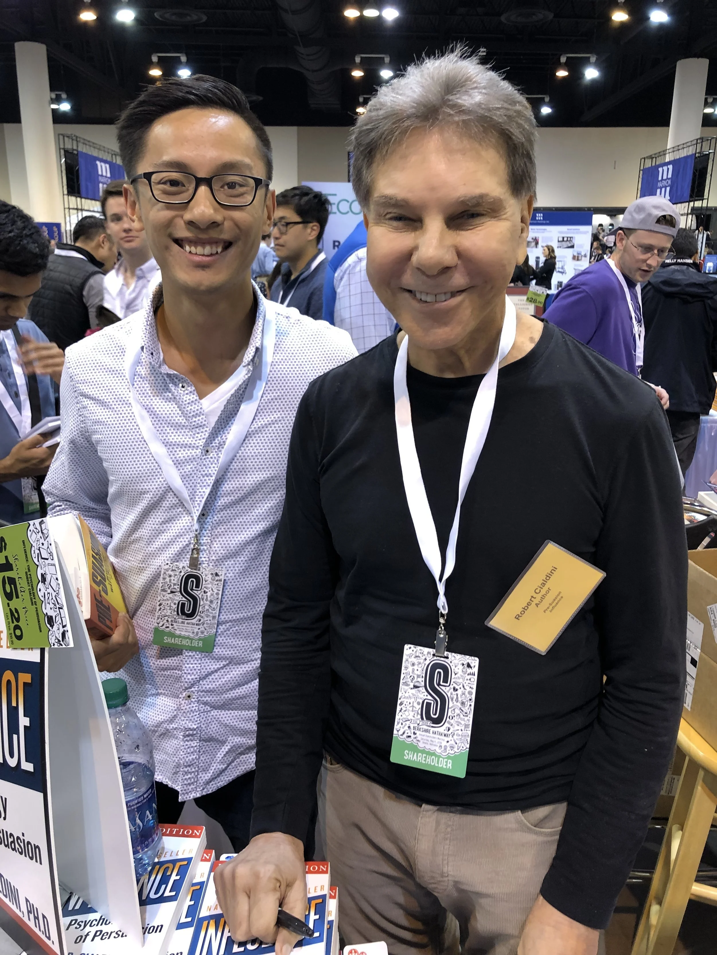 Author with Robert Cialdini, author of “Influence,” and “The Power of Pre-suasion.”