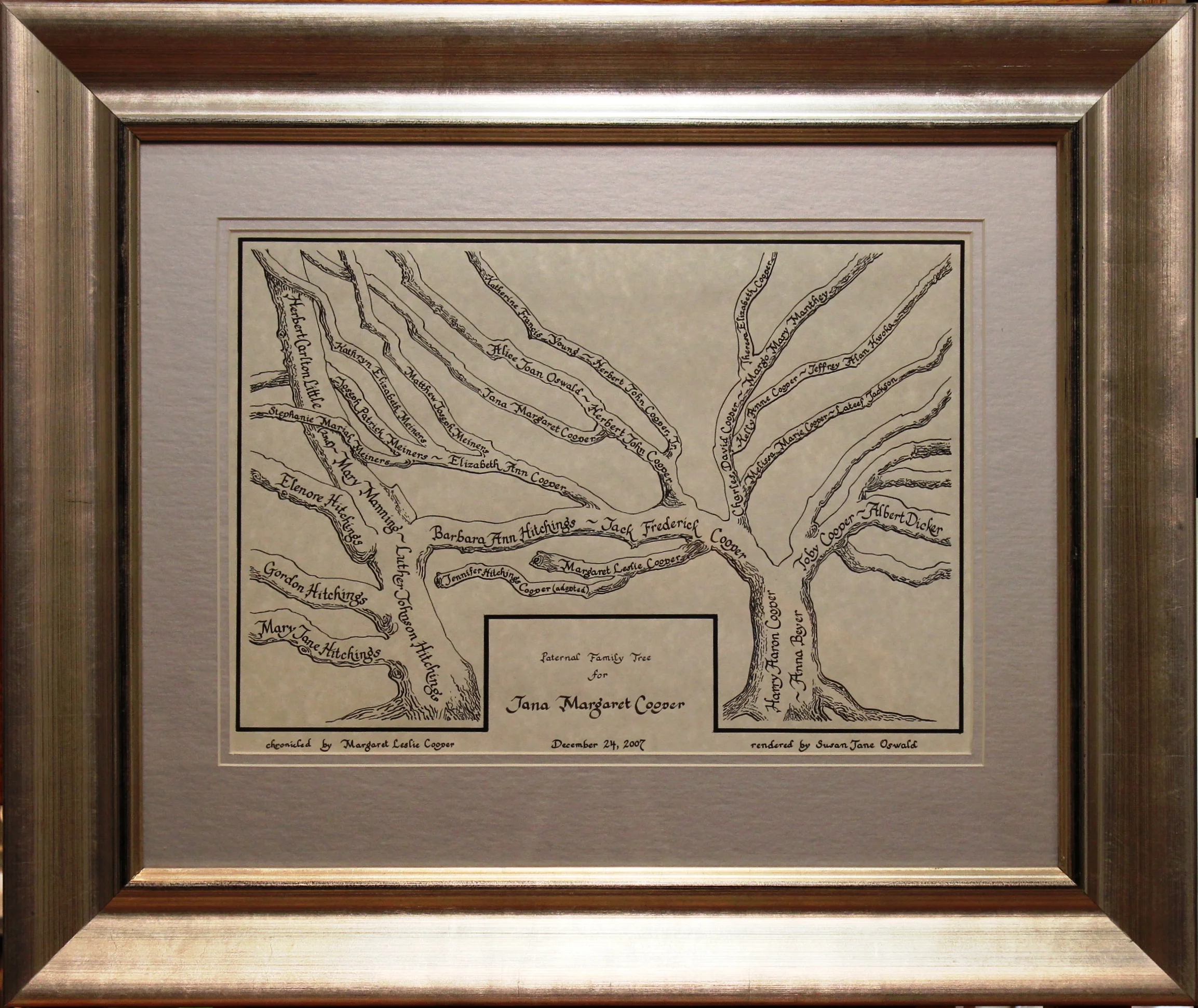 Jana Cooper Tree (16x12), Ink on Paper