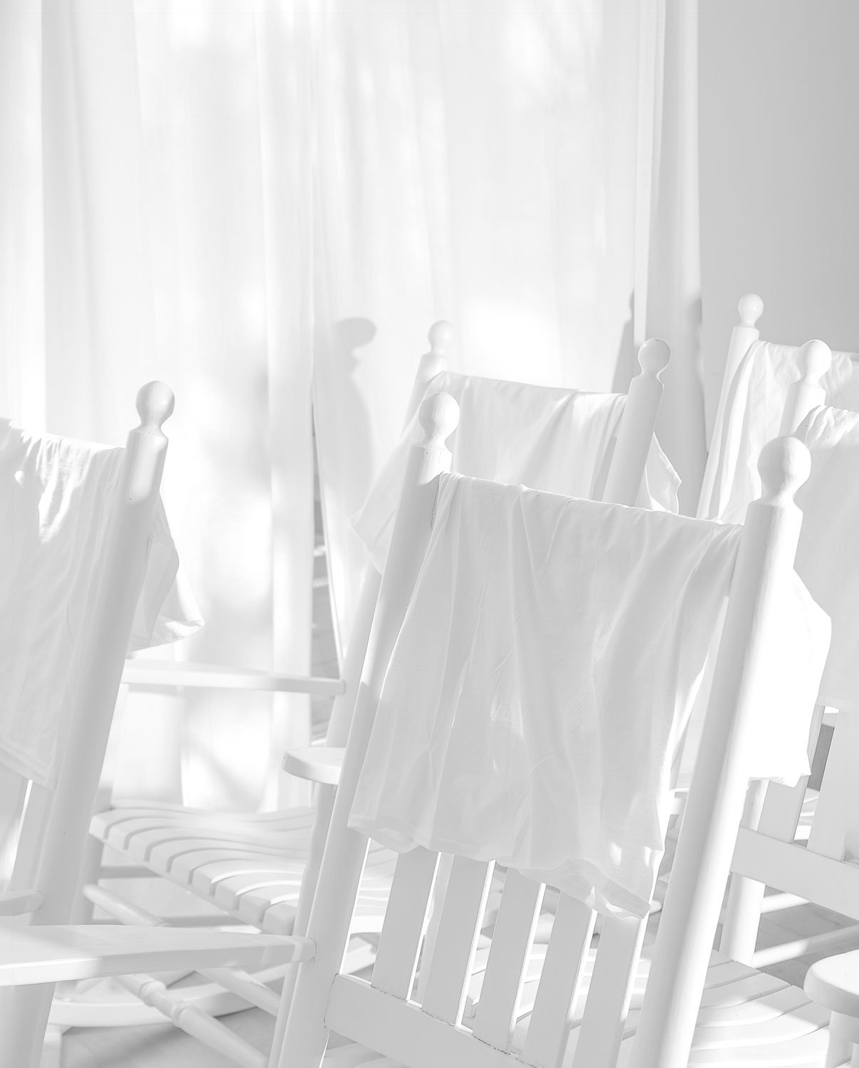  detail,  All White Rocking Chairs   from  untitled (follow suit)  2021 8x10 in. 