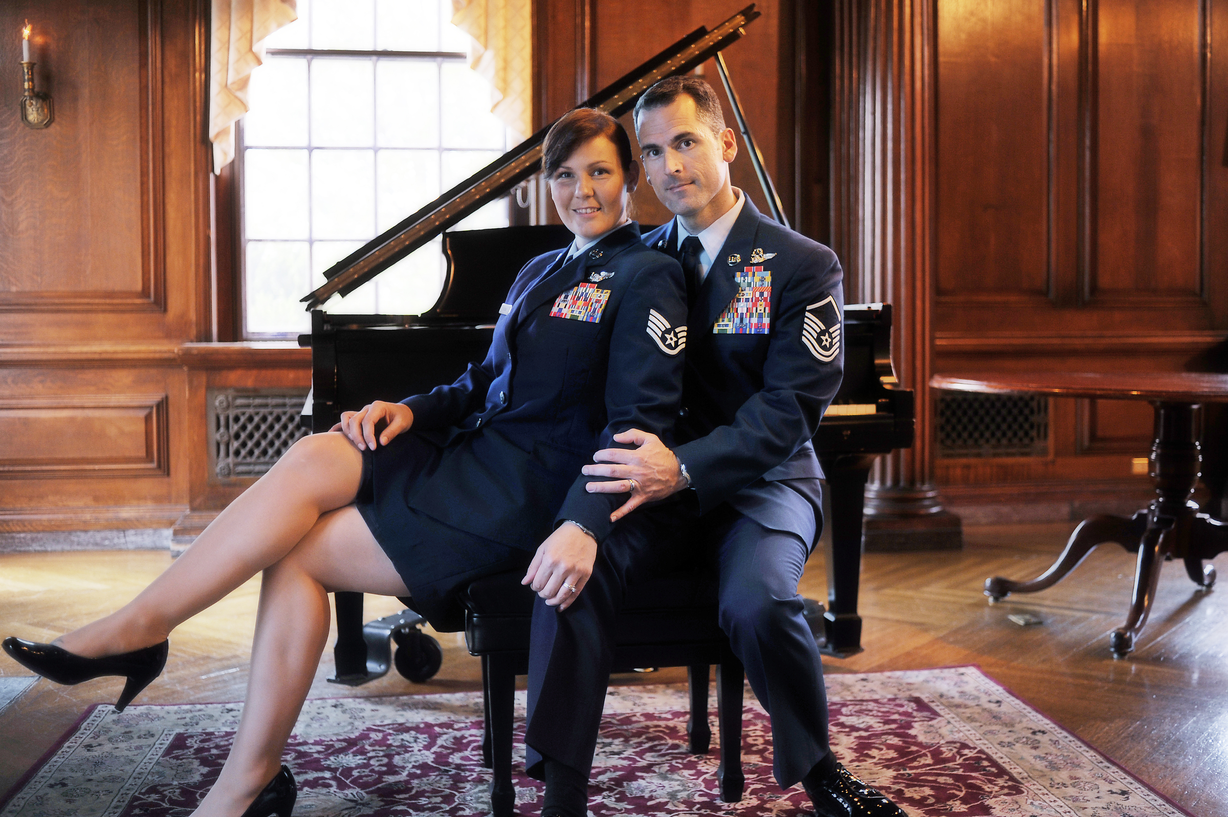 Staff Sergeant Stacy Pearsall and her husband, Master Sergeant Andy Dunaway, attend a gala in Washington D.C. 2009 © Stacy L. Pearsall