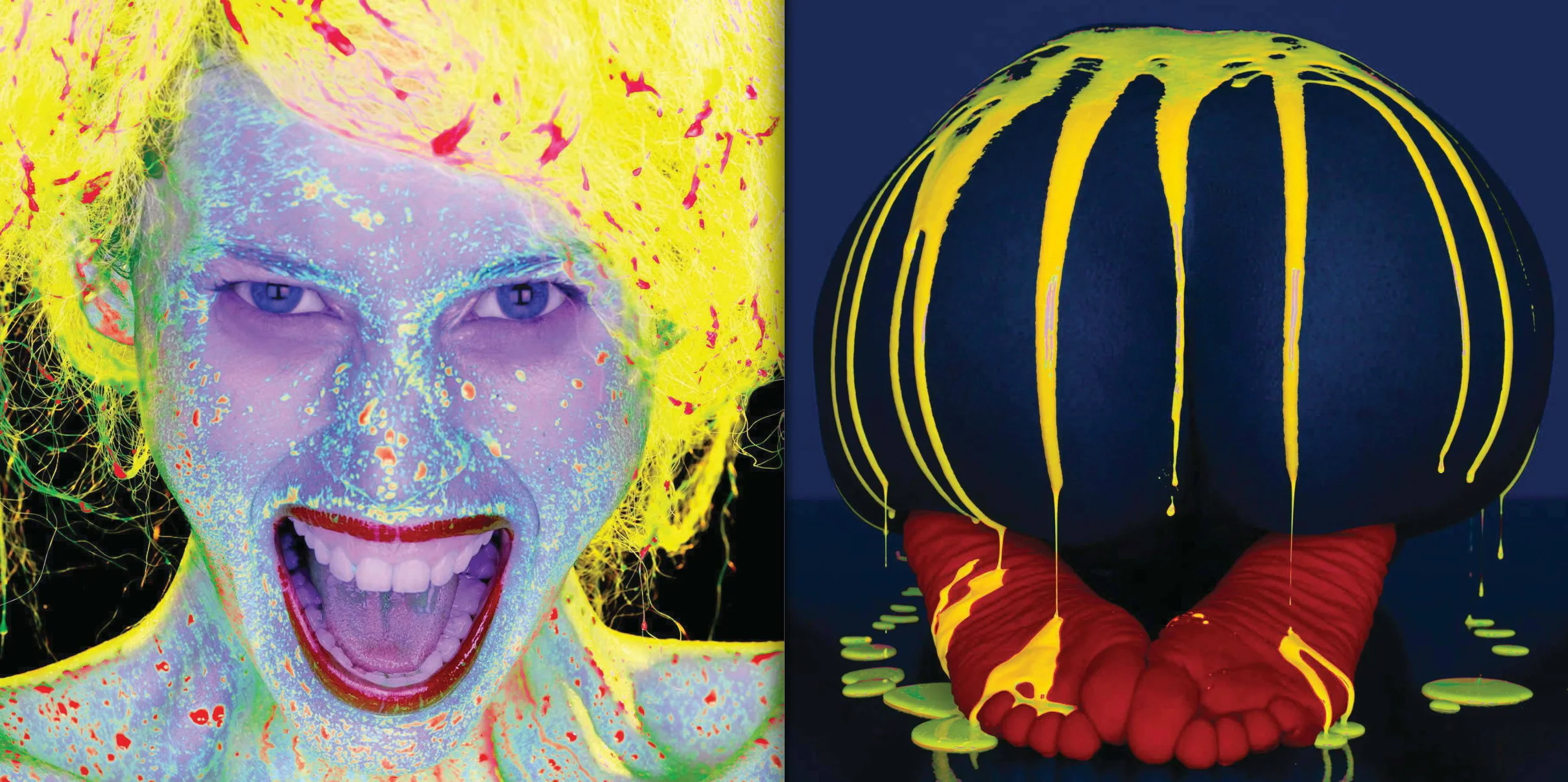 Left: Liquid Light Study #1081, Camilla Thorsson, photographed in New York City, March 2005 Right: Liquid LIght Study #1050, Kennitta Lindsey, photographed in New York City, January 2005 © Howard Schatz and Beverly Ornstein