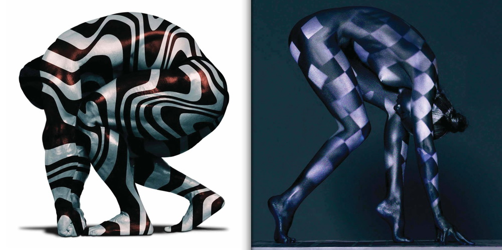  Left: King Kamali #7, bodybuilder, photographed in New York City, January 2001.&nbsp;Right: Beauty Study #1353, Melissa, photographed in New York City, April 2013.  © Howard Schatz and Beverly Ornstein  