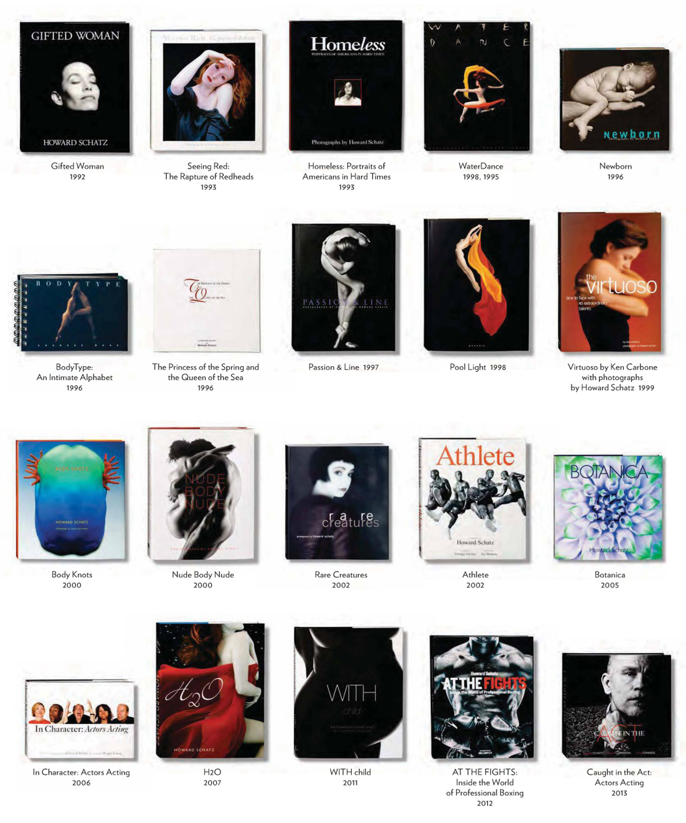 Howard Schatz's 20 books.