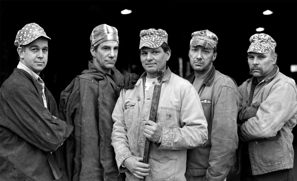   Working Men. Part of a series of images of a Boiler Shop in Syracuse, NY.&nbsp;&nbsp;  ©&nbsp;  Alicia Hansen  